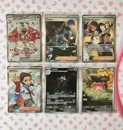 Pokemon TCG Paldean Fates Full Art Holo Card Lot of 6 Charizard ex Penny SIR - Image 1