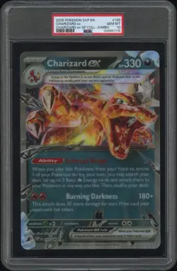 PSA 10 Charizard Ex SVP-EN #196 Jumbo Linticular Promo Special Pokemon Card - Image 1