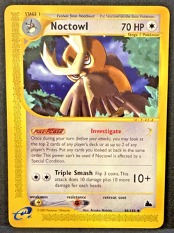 Pokemon Card - Noctowl Skyridge 40/144 Uncommon - LP+ - Image 1