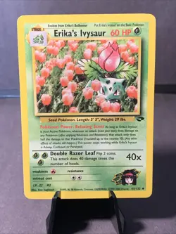 Pokemon TCG Erika's Ivysaur #41/132 Gym Challenge Set 2000 VTG WOTC NM - Image 1
