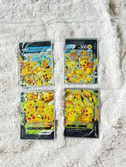 Pack Fresh Pikachu V-Union SWSH141 SWSH: Sword & Shield Promo Cards Holo Lot - Image 1