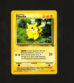 Pokemon TCG Pikachu 60/64 Jungle Set Regular NM+ Vintage 1999 WOTC Card - Image 1