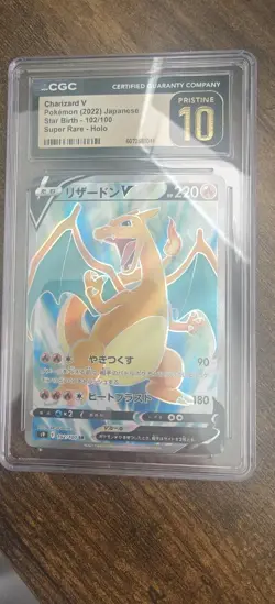 Charizard V Holo Card 102/100 S9 Star Birth Series (Japanese) CGC Pristine 10 - Image 1