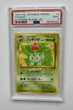 PSA 9 MINT - Japanese Pokemon Card Southern Islands Ivysaur - Graded Vintage ! - Image 1