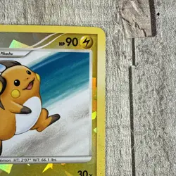 Pokemon TCG Raichu 3/17 Pop Series 9 Rare Cracked Ice Reverse Holo Card HP - Image 4