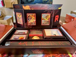 Team Rocket’s Moltres Ex UPC Box + Accessories & Promo Cards NO PACKS - Image 1