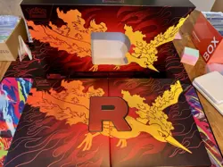 Team Rocket’s Moltres Ex UPC Box + Accessories & Promo Cards NO PACKS - Image 2