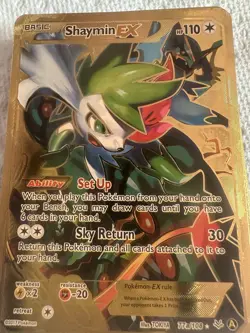 Shaymin 🕺Gold Foil Fan Art /Display Card NM - Image 1