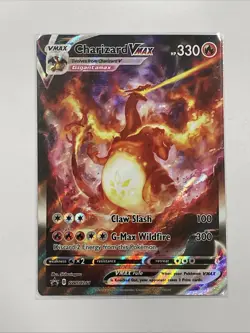 Pokemon TCG Charizard VMAX SWSH261 Black Star Promos Holo Card NM Condition - Image 1