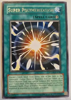 1996 Konami Yu-Gi-Oh! TCG Super Polymerization PTDN-EN046 Gaming Card - Image 1
