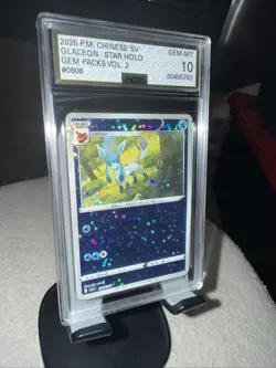 AGS 10 Glaceon Stars Holo 0806/14 Gem Pack Vol.2 ccb2 Pokemon Card Chin - Image 3