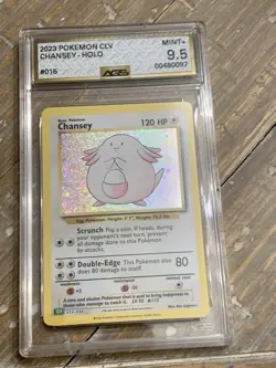 Chansey Holo AGS 9.5 015/034 CLV Classic Pokemon Card 2023 English Graded Slab 1 - Image 3