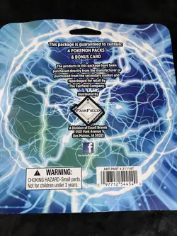 TCG Lightning Set 4 Pack with 1 Bonus Card Pokemon Trading Card Game New Sealed - Image 3