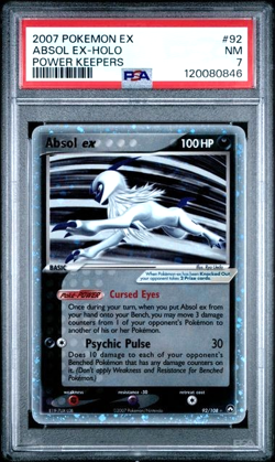 *Very Clean* Pokemon EX Holo Power Keepers Absol EX 92/108 PSA 7 92 2007 - Image 1