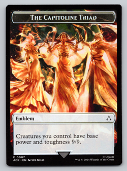 The Capitoline Triad Token NONFOIL - MTG Assassin's Creed - Image 1
