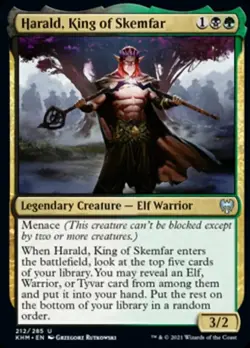 MTG Kaldheim U Harald King of Skemfar #212 x4 4x PLAYSET - Image 1