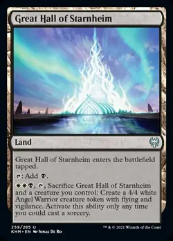 MTG Kaldheim U Great Hall of Starnheim #259 x4 4x PLAYSET - Image 1