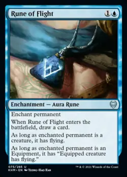 MTG Kaldheim U Rune of Flight #075 x4 4x PLAYSET - Image 1