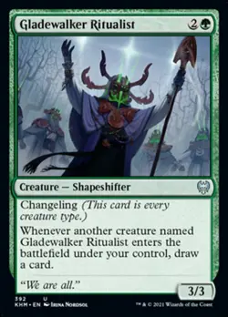 MTG Kaldheim U Gladewalker Ritualist #392 x4 4x PLAYSET - Image 1
