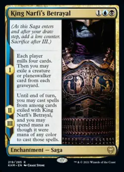 MTG Kaldheim R King Narfi's Betrayal #219 - Image 1