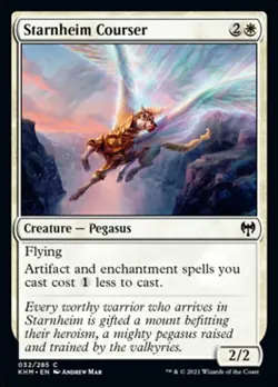 MTG Kaldheim C Starnheim Courser #032 x4 4x PLAYSET - Image 1