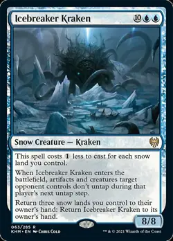 MTG Kaldheim R Icebreaker Kraken #063 - Image 1