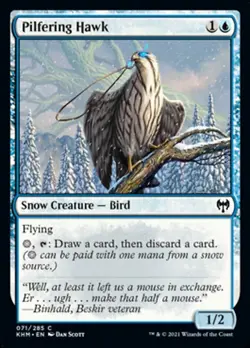 MTG Kaldheim C Pilfering Hawk #071 x4 4x PLAYSET - Image 1
