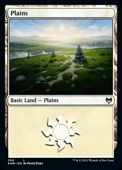 MTG Kaldheim L Plains #394 x4 4x Playset - Image 1