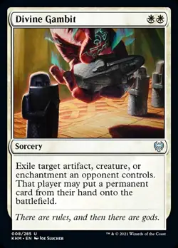 MTG Kaldheim U Divine Gambit #008 x4 4x PLAYSET - Image 1