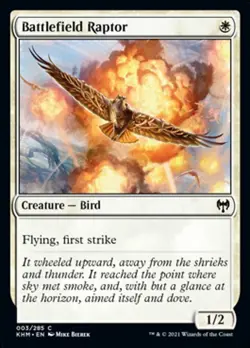 MTG Kaldheim C Battlefield Raptor #003 x4 4x PLAYSET - Image 1