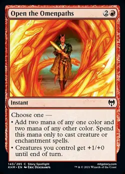 MTG Kaldheim C Open the Omenpaths #143 x4 4x PLAYSET - Image 1