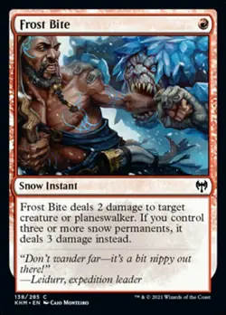 MTG Kaldheim C Frost Bite #138 x4 4x PLAYSET - Image 1