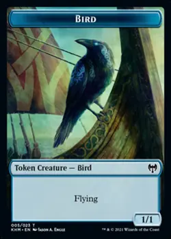 MTG Kaldheim Token Bird (Blue) #005 PLAYSET x4 4x - Image 1