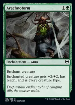 MTG Kaldheim C Arachnoform #159 x4 4x PLAYSET - Image 1