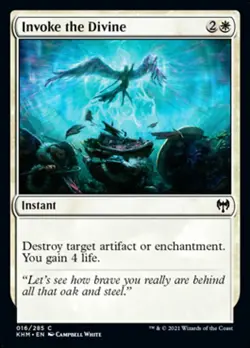 MTG Kaldheim C Invoke the Divine #016 x4 4x PLAYSET - Image 1