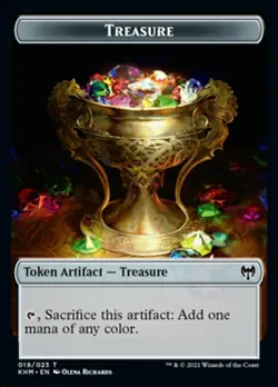 MTG Kaldheim Token Treasure #019 PLAYSET x4 4x - Image 1
