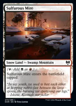 MTG Kaldheim C Sulfurous Mire #270 x4 4x PLAYSET - Image 1