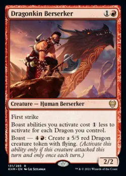 MTG Kaldheim R Dragonkin Berserker #131 - Image 1