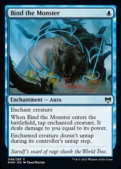 MTG Kaldheim C Bind the Monster #048 x4 4x PLAYSET - Image 1