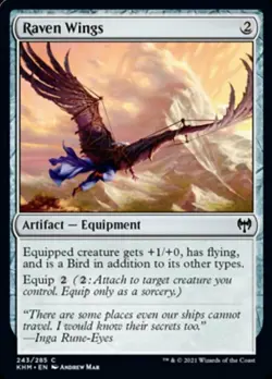 MTG Kaldheim C Raven Wings #243 x4 4x PLAYSET - Image 1