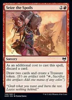 MTG Kaldheim C Seize the Spoils #149 x4 4x PLAYSET - Image 1