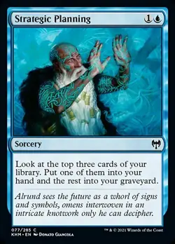 MTG Kaldheim C Strategic Planning #077 x4 4x PLAYSET - Image 1
