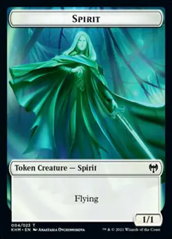 MTG Kaldheim Token Spirit #004 PLAYSET x4 4x - Image 1