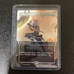 Magic The Gathering The Last Air Bender Sokka’s Charge Borderless Non Foil - Image 1