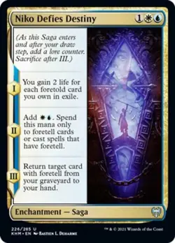 MTG Kaldheim *FOIL* U Niko Defies Destiny #226 - Image 1