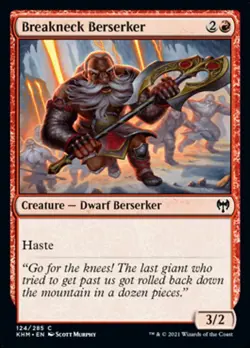 MTG Kaldheim *FOIL* C Breakneck Berserker #124 - Image 1