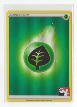 Pokemon TCG Leaf Grass Energy Holo Stamped Prize Pack Series 1 Nm - Image 1