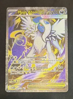 Pokemon TCG Mega Evolution Mega Absol ex 161/132 Ultra Rare NM/M - Image 1