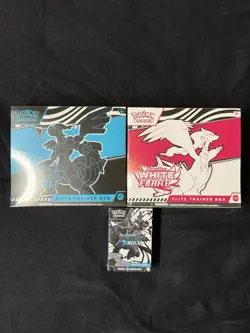 Pokemon TCG Black Bolt White Flare ETB/Black Bolt Booster Bundle Factory Sealed - Image 1