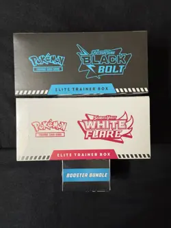 Pokemon TCG Black Bolt White Flare ETB/Black Bolt Booster Bundle Factory Sealed - Image 5
